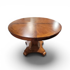 Round Wood Counter Height Dining Table on Pedestal Base - Local Pickup Only