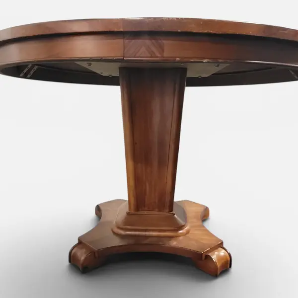 Round Wood Counter Height Dining Table on Pedestal Base - Local Pickup Only