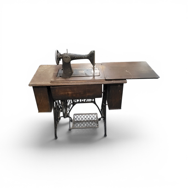 Antique Singer Treadle Sewing Machine and Table w/ Organizers - Local Pickup