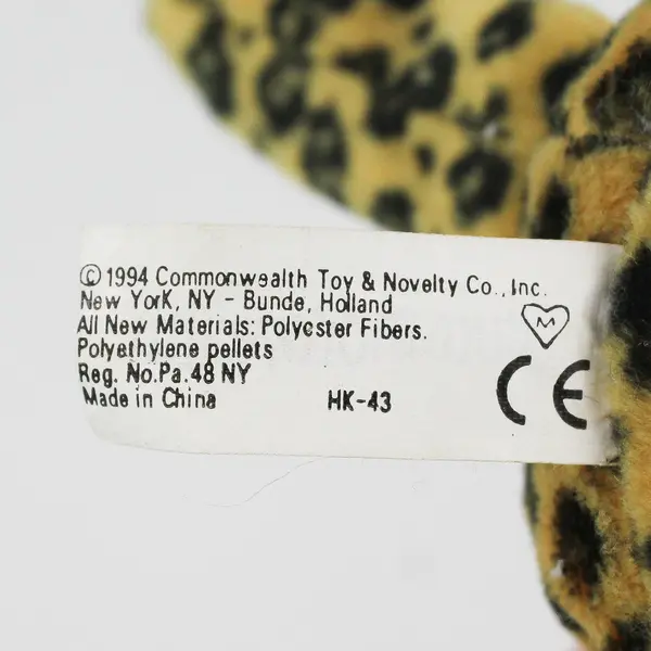 Vintage 1994 Commonwealth Leopard Bean Bag Plush 6in