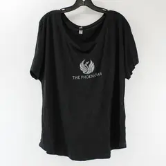Next Level Apparel Women's Shirt Gray Bejeweled Logo "The Phoenician" Size XXL