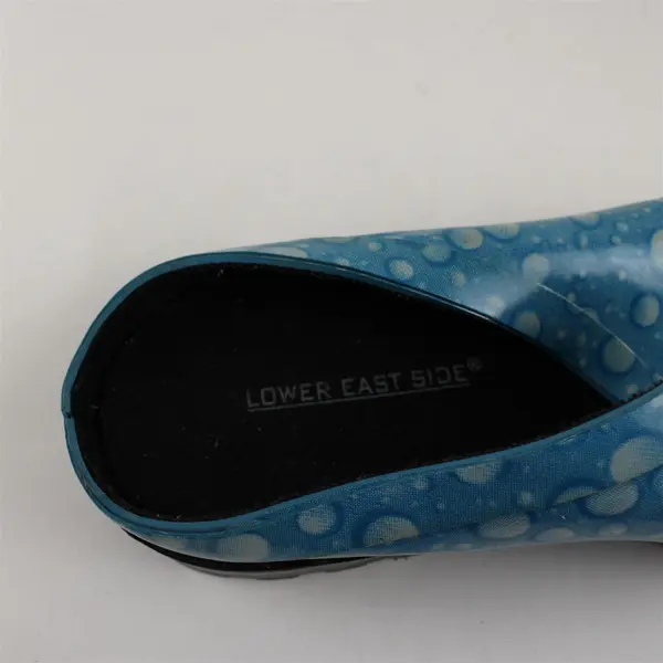 Lower East Side Blue Raindrop Print Clogs Women's U.S. Size 9
