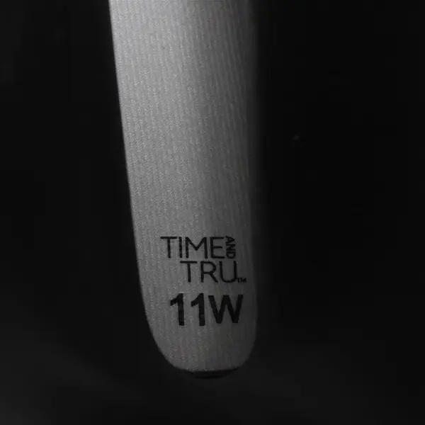 Time and Tru Womens Black Glossy Rubber Rain Boots 11W Waterproof 12in