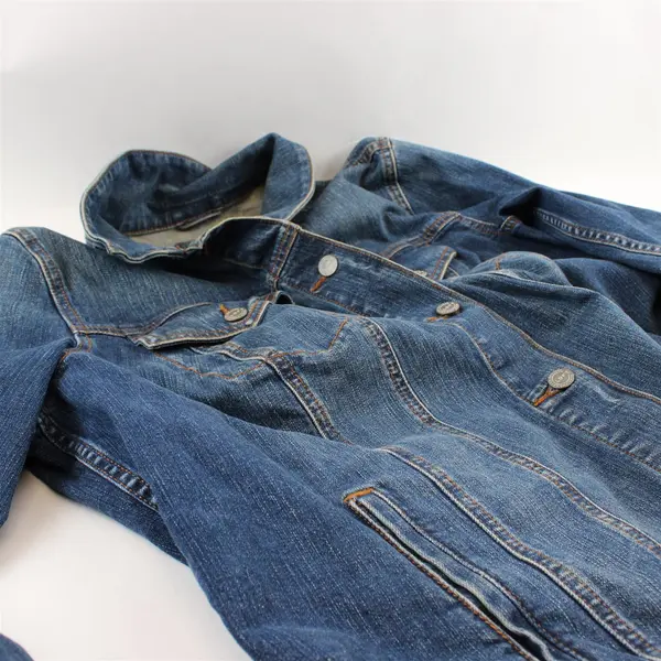 LOFT Plus Women Denim Jacket Medium Wash Est XL