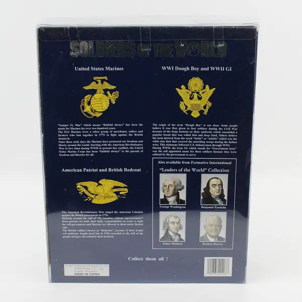 1997 Formative Intl Soldiers of the World Boxed 98222 Am Patriot Brit Redcoat