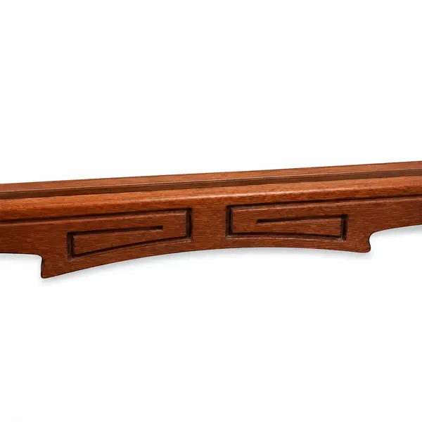 Vintage Asian Pagoda Wall Mirror Carved Wood Chinoiserie Hanging - Local Pickup