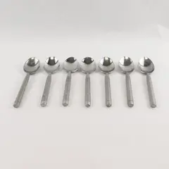 Lot of 7 Cambridge Silver Tripoli II-Sand Pattern 18/0 SS Oval Soup Spoons 7.75"