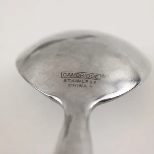 Lot of 7 Cambridge Silver Tripoli II-Sand Pattern 18/0 SS Oval Soup Spoons 7.75"