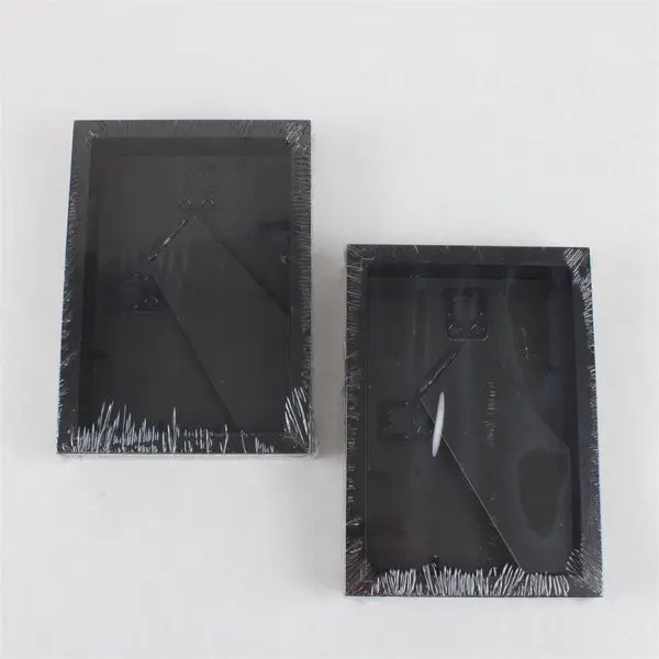 Lot of 2 Ikea Ribba Black Picture Frames  4" x 6" NEW
