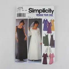 Simplicity 5275 Womens Dress Shawl Pattern FF 18W-24W Uncut