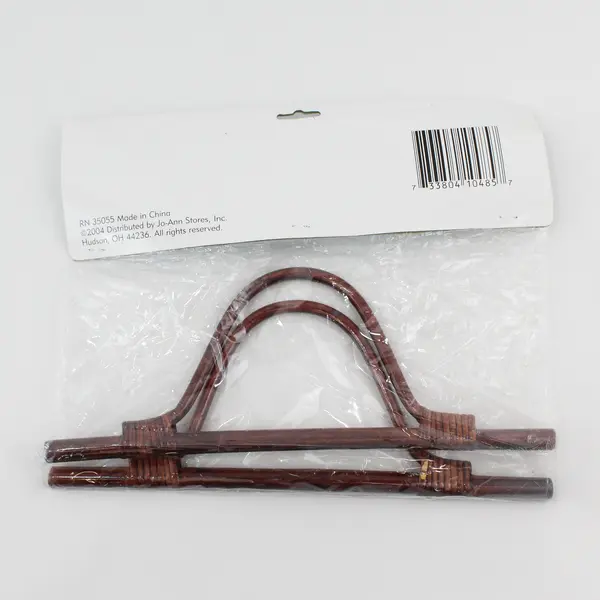 2004 Vintage Jo-Ann Sew Essentials Rattan Purse Handles 12.5in