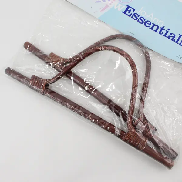 2004 Vintage Jo-Ann Sew Essentials Rattan Purse Handles 12.5in