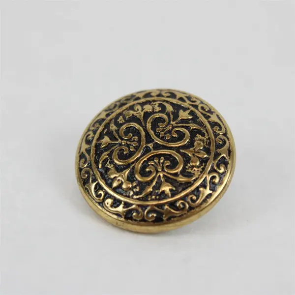 Lot of 32 Gold-Tone & Black Buttons Mixed Sewing Craft Replacement