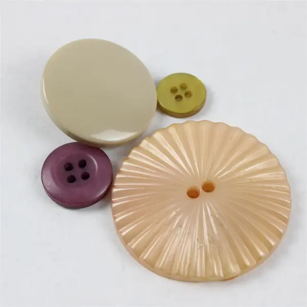 Lot of 57 Assorted Buttons Sewing Crafting Mixed Lot