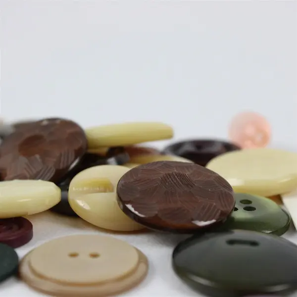 Lot of 57 Assorted Buttons Sewing Crafting Mixed Lot