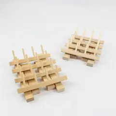 Lot of 2 June Tailor Wooden Spool Rack Holds 32 Spools