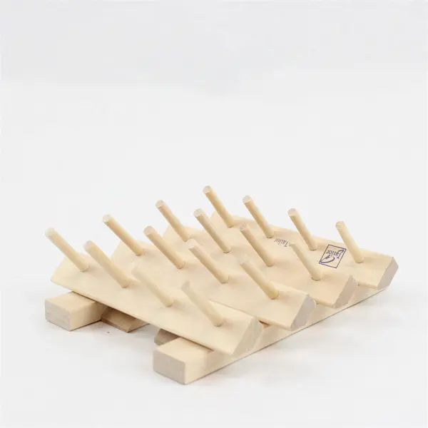 Lot of 2 June Tailor Wooden Spool Rack Holds 32 Spools