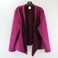 Slinky Brand Purple Velvet Jacket 2X 14897-J19