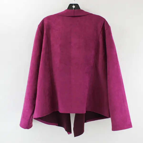 Slinky Brand Purple Velvet Jacket 2X 14897-J19