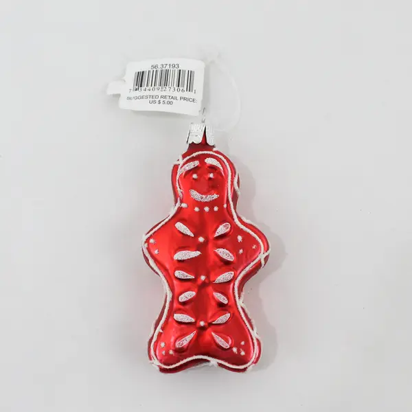 Department 56 Gingerbread Man Ornament White Icing Detail Vintage