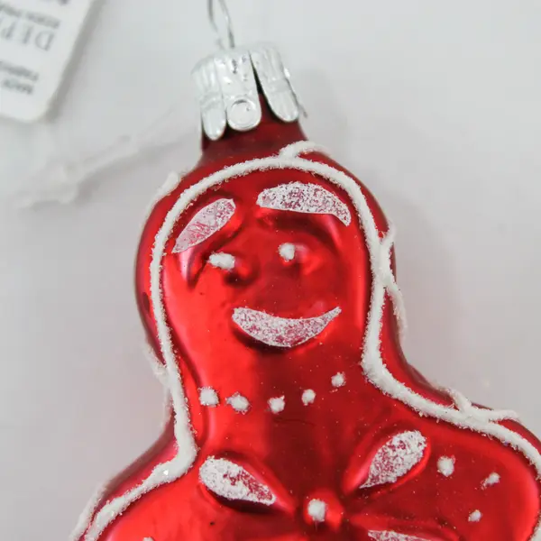 Department 56 Gingerbread Man Ornament White Icing Detail Vintage