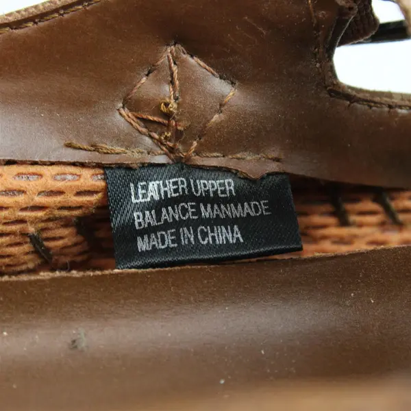 Walkables Womens Brown Woven Leather Mary Jane Comfort Flats Size 8