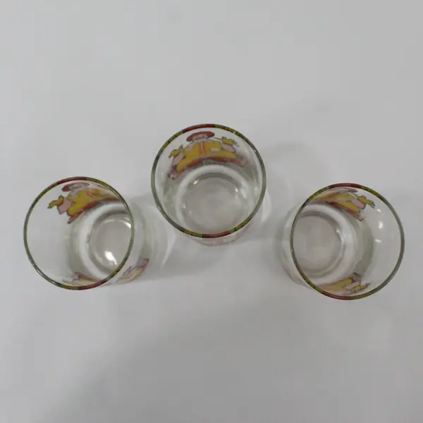 Lot Of 3 Ronald McDonald Collector Series Matching Drinking Glasses 5.75" Tall