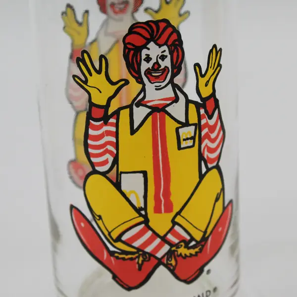 Lot Of 3 Ronald McDonald Collector Series Matching Drinking Glasses 5.75" Tall