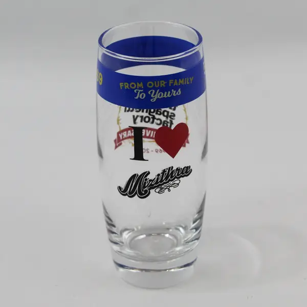 The Old Spaghetti Factory 55th Anniversary Tumbler Drinking Glass 6.75" Tall