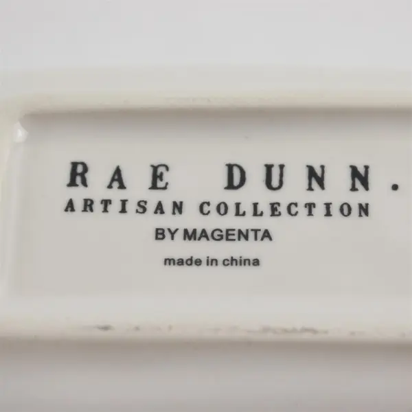 Rae Dunn Measure Make Create Twin Condiment Dish Ceramic White