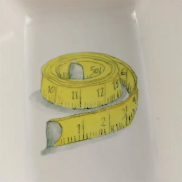 Rae Dunn Measure Make Create Twin Condiment Dish Ceramic White