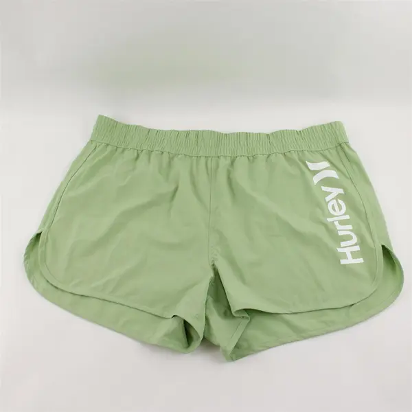 Hurley Light Green Activewear Shorts Women's 36" Waist