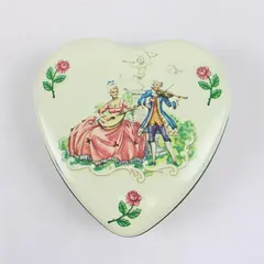 Vintage Heart-Shaped Tin by Daher of Long Island NY Made in England