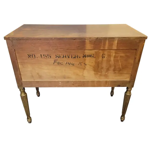 Vintage Federal Style 2 Drawer Server Console Table Distressed - Local Pickup