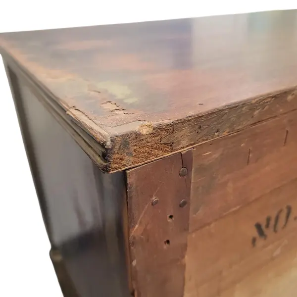 Vintage Federal Style 2 Drawer Server Console Table Distressed - Local Pickup