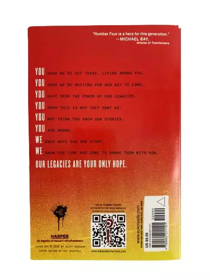 I Am Number Four Pittacus Lore The Legacies Lost Files PB Book Novel 2012