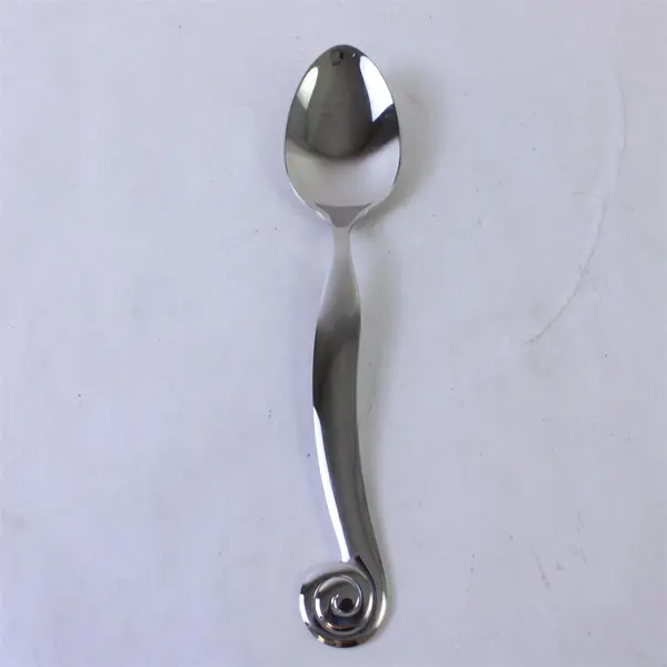 Lot of 2 Gibson Stainless Steel Europa Oval Soup Spoons 8" Flatware