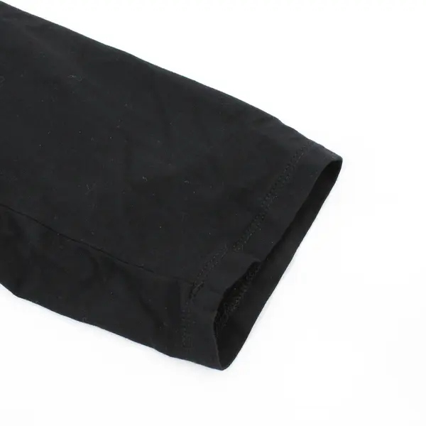 LOGO Lori Goldstein Black Blouse Long Sleeve Ruffle Hemline Plus 2X