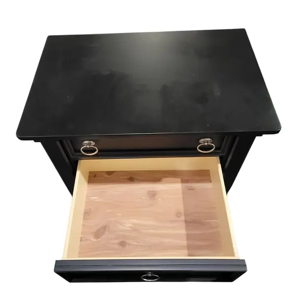Ashley Furniture Greensburg B671-93 Black Nightstand Bedside Table- Local Pickup
