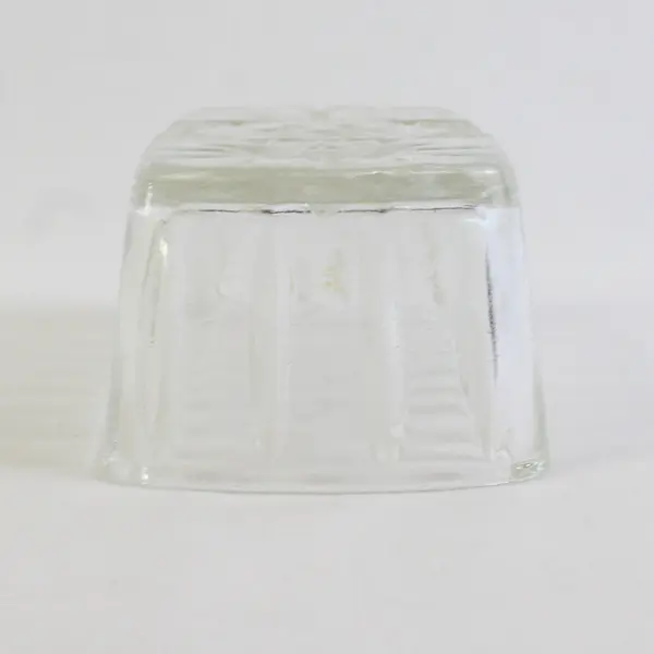 Anchor Hocking Star Of David Pattern Early American Prescut Glass Butter Dish