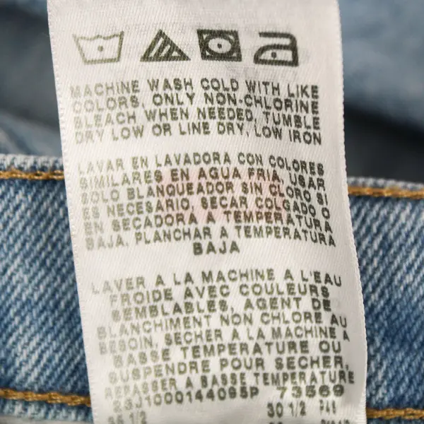 Wrangler Straight Jeans Men's W31 L30, Light Wash Blue Cotton Stretch