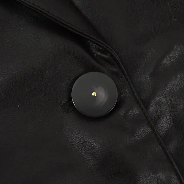 Dennis Basso Dark Brown Regular Luxe Faux Leather Jacket 3X