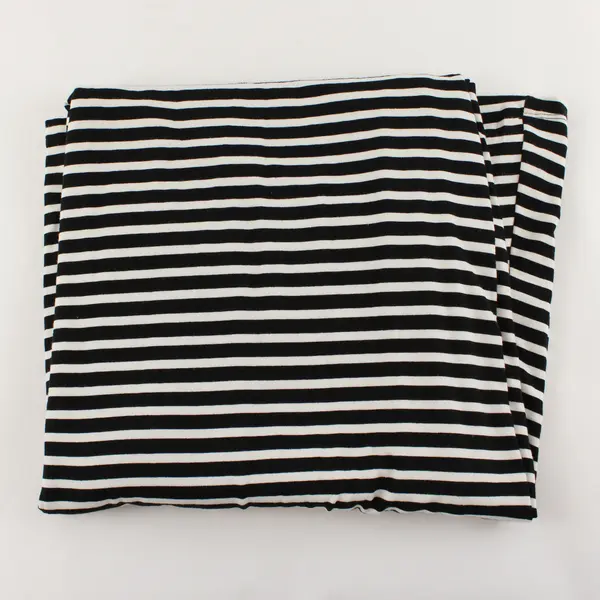 Zenergy by Chico's Size 3 Black and White Striped Sleeveless Maxi Dress