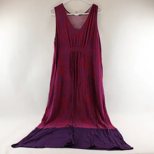 Natori Multicolor Abstract Print Long Maxi Dress
