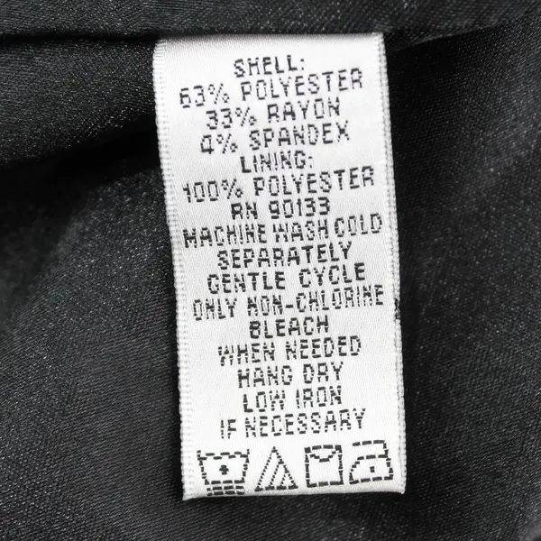 Linea by Louis Dell'Olio Women's Solid Black Button-Front Trench Coat Size 26W