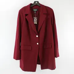 Dennis By Dennis Basso Women's 20W Wine Red Blazer 