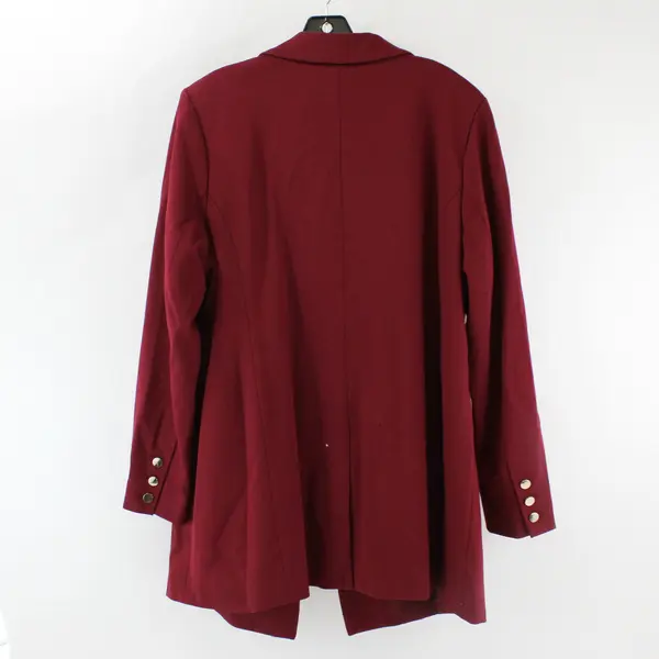 Dennis By Dennis Basso Women's 20W Wine Red Blazer 