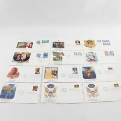 Lot Of 12 Mixed Stamp 1989 First Day Covers Fleetwood Cachet