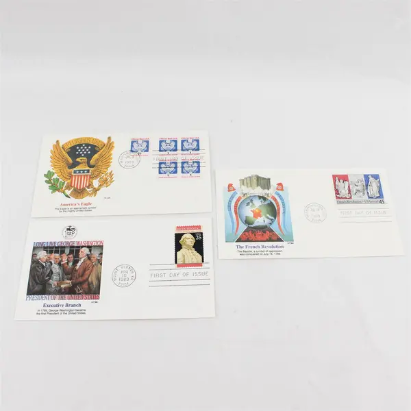 Lot Of 12 Mixed Stamp 1989 First Day Covers Fleetwood Cachet