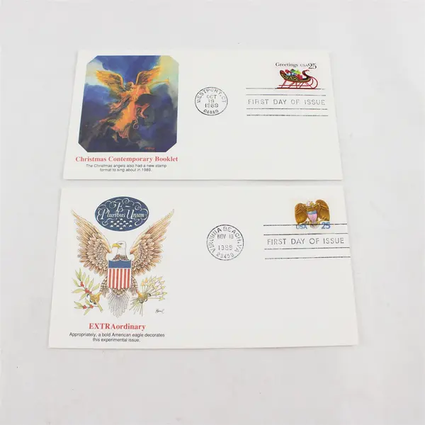 Lot Of 12 Mixed Stamp 1989 First Day Covers Fleetwood Cachet